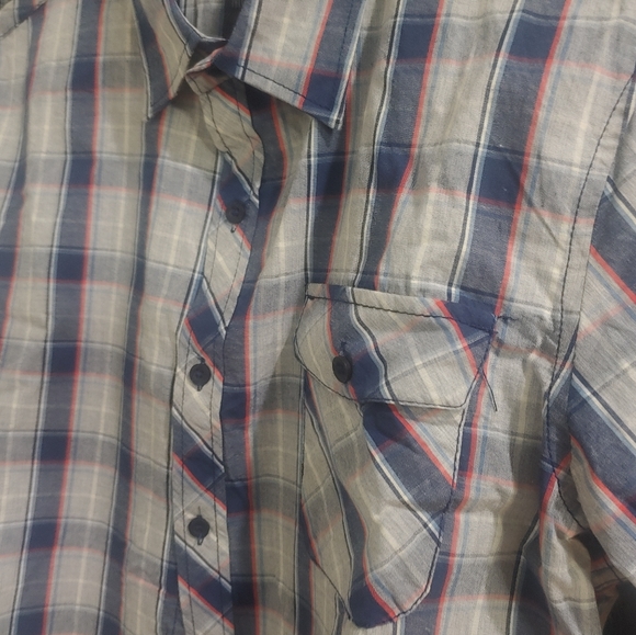 Micros Button down shirt Short Sleeve Men's - Picture 6 of 15